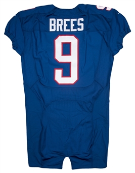 2013 Drew Brees Pro Bowl Practice Worn, Signed & Photo Matched NFC Jersey (Resolution Photomatching & PSA/DNA)